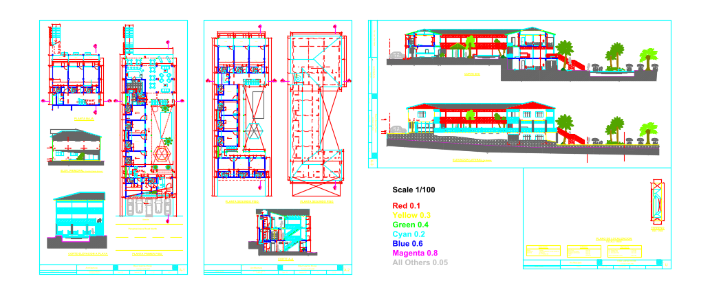 Otel Projesi 19 — Yatak Odası, Teras, Ofis