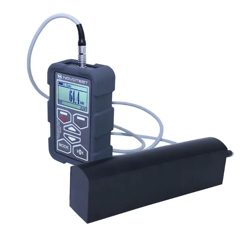 Elektromanyetik donatı tespit cihazı (Novotest cover meter): 64,4 mm paspayı ölçümü yapan cihaz ve kablo bağlantılı prob